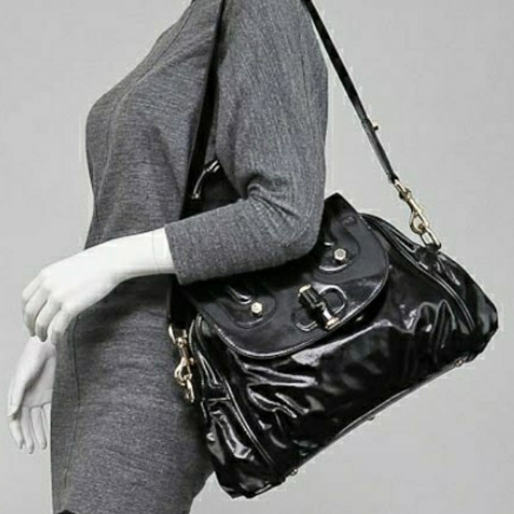 100% AUTHENTIC GUCCI POP DIALUX BLACK HANDBAG